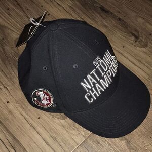 2013 Black New Florida State FSU Seminoles National NCAA Football Champions Cap